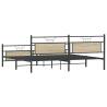 Metal Bed Frame Sonoma Oak 200x200 cm - Stylish & Durable