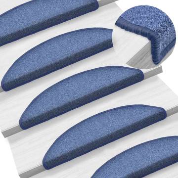 Stair Mats 30 pcs Blue - Non-Slip & Washable | HipoMarket