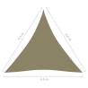 Sunshade Sail Oxford Fabric Triangular 4.5x4.5 m Beige