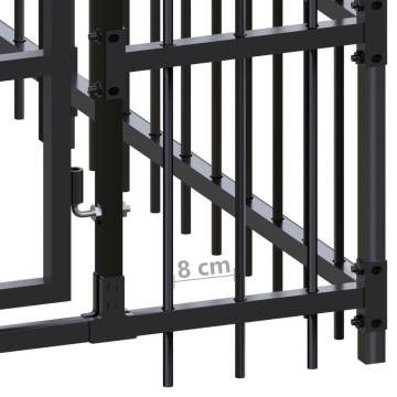 Outdoor Dog Kennel Steel 9.22 m² | Durable & Secure