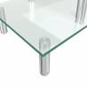 2-Tier Monitor Stand Transparent Glass - Organize Your Desk