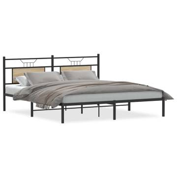 Sonoma Oak Bed Frame 160x200 cm - Durable & Stylish | Hipo Market