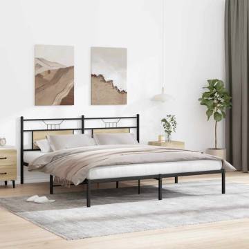 Sonoma Oak Bed Frame 160x200 cm - Durable & Stylish | Hipo Market