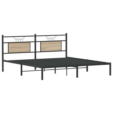 Sonoma Oak Bed Frame 160x200 cm - Durable & Stylish | Hipo Market