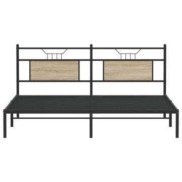 Sonoma Oak Bed Frame 160x200 cm - Durable & Stylish | Hipo Market