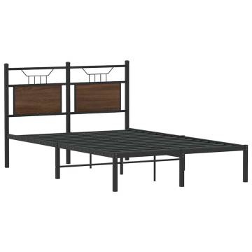 Bed Frame without Mattress - Brown Oak 120x200 cm | Hipo Market