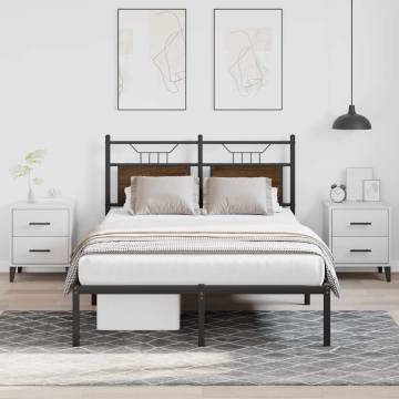 Bed Frame without Mattress - Brown Oak 120x200 cm | Hipo Market