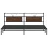 Stylish Brown Oak Bed Frame 193x203 cm | Peak Comfort & Support