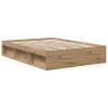 Artisan Oak Bed Frame 140x190cm - Engineered Wood Quality