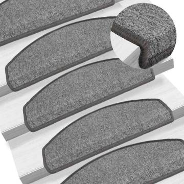 Stair Mats 30 pcs Dark Grey 65x24x4 cm | Safe & Stylish