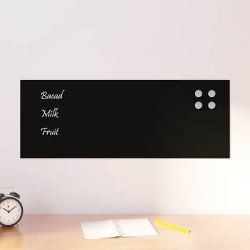 Wall-mounted Magnetic Board Black 80x30 cm | HipoMarket UK