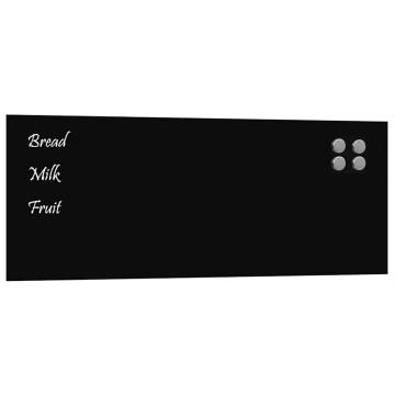 Wall-mounted Magnetic Board Black 80x30 cm | HipoMarket UK