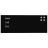 Wall-mounted Magnetic Board Black 80x30 cm | HipoMarket UK