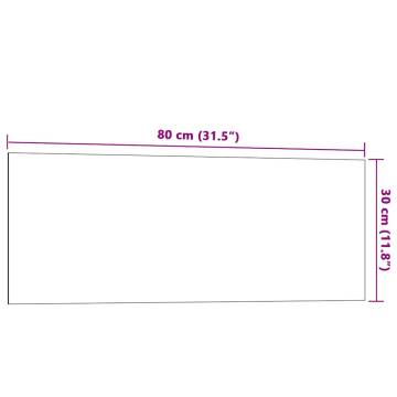 Wall-mounted Magnetic Board Black 80x30 cm | HipoMarket UK