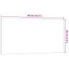 Wall-Mounted Magnetic Board Black - 40x20 cm Tempered Glass