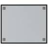 Wall-mounted Magnetic Board Black 60x50 cm - Tempered Glass