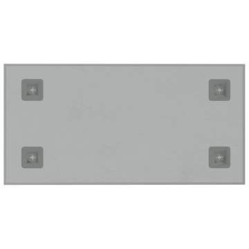 Wall-mounted Magnetic Board White 40x20 cm | Tempered Glass