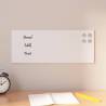  Wall-mounted Magnetic Board White 50x20 cm Tempered Glass Colour white Size 50 x 20 cm 