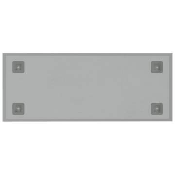 Wall-mounted Magnetic Board White 50x20 cm - Durable Glass