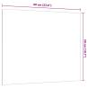 Wall-mounted Magnetic Board White 60x50 cm - Durable Tempered Glass