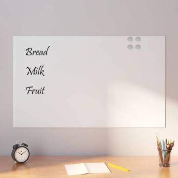 Wall-Mounted Magnetic Board 100x60 cm | Tempered Glass