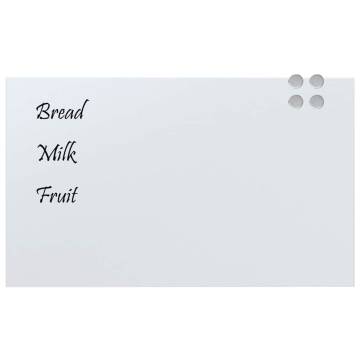 Wall-Mounted Magnetic Board 100x60 cm | Tempered Glass