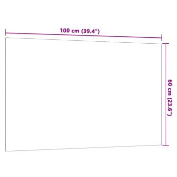 Wall-Mounted Magnetic Board 100x60 cm | Tempered Glass