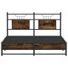 Smoked Oak Bed Frame 140x200 cm - Durable & Stylish