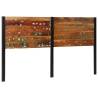 Stylish 180 cm Solid Wood & Iron Headboard | HipoMarket