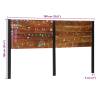 Stylish 180 cm Solid Wood & Iron Headboard | HipoMarket