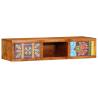 Wall-Mounted TV Cabinet - Multicolour Solid Wood Acacia