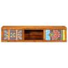 Wall-Mounted TV Cabinet - Multicolour Solid Wood Acacia