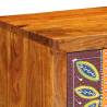 Wall-Mounted TV Cabinet - Multicolour Solid Wood Acacia