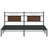 Brown Oak Bed Frame 183x203 cm - Durable & Stylish