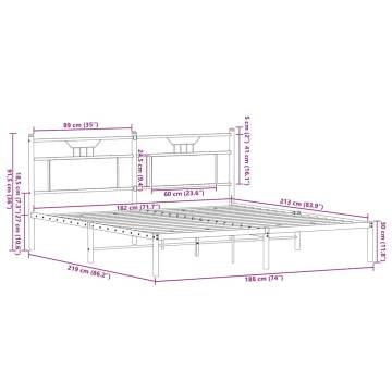 Sonoma Oak Bed Frame - Stylish & Durable Design | HipoMarket