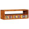 Wall-Mounted TV Cabinet - Multicolour Solid Wood Acacia