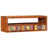 Wall-Mounted TV Cabinet - Multicolour Solid Wood Acacia