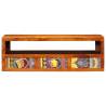 Wall-Mounted TV Cabinet - Multicolour Solid Wood Acacia