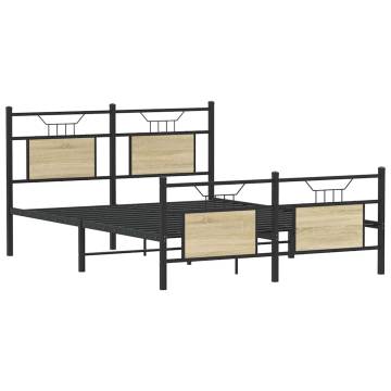 Sonoma Oak Bed Frame 140x200 cm | Hipomarket