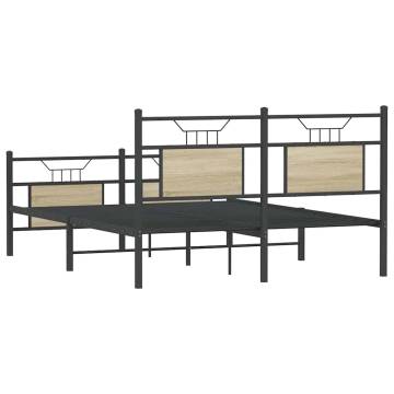 Sonoma Oak Bed Frame 140x200 cm | Hipomarket