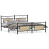 Sonoma Oak Metal Bed Frame 180x200 cm - Super King Size