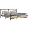 Sonoma Oak Metal Bed Frame 180x200 cm - Super King Size