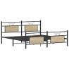 Sonoma Oak Metal Bed Frame 180x200 cm - Super King Size