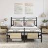 Sonoma Oak Bed Frame 137x190 cm - Engineered Wood | Hipomarket