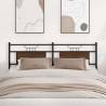  Headboard Brown Oak 183 cm Engineered Wood and Steel Colour brown oak Size 180 cm Quantity in Package 1 