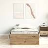 Durable Artisan Oak Bed Frame 90x200cm | HipoMarket UK