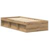 Durable Artisan Oak Bed Frame 90x200cm | HipoMarket UK