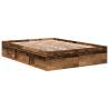 Durable Old Wood Bed Frame 120x200cm - Engineered Wood