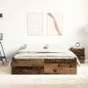 Bed Frame without Mattress Old Wood 140x190cm | HipoMarket