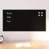  Wall-mounted Magnetic Board Black 80x40 cm Tempered Glass Colour black Size 80 x 40 cm 